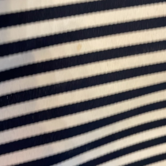 Vintage Kate Spade navy and white striped tote - Picture 8 of 14